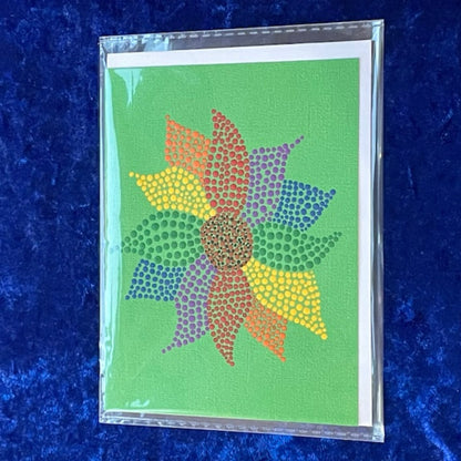 Tarjetas de felicitación Mandalas y diseños de arte de puntos hechos a mano