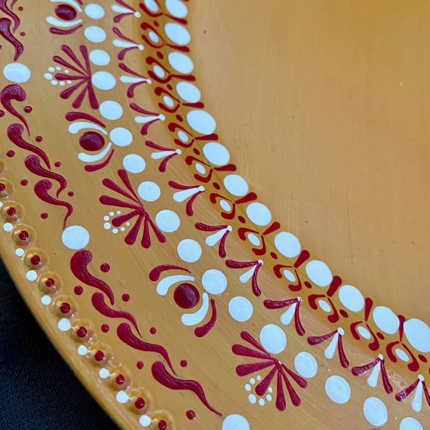 Centro de mesa decorativo Mandala Sunrise Henna Mehndi Cargador para eventos