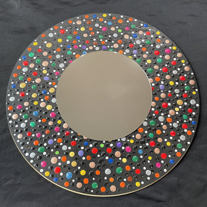 Wall Mirror Decorative Art Rain Drops Dot work Acrylic Paintings