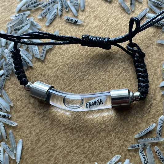 SOY SUFICIENTE Pulsera de doble cara Joyería única hecha a mano