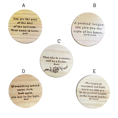 Round Handmade Magnets with Positive Quotes