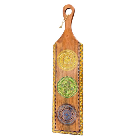 Paleta de madera con Dot Art Mini Mandalas hecha a mano decoración de la cocina del hogar solamente