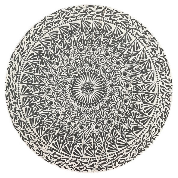 Espejos de pared Dot Art Mandala Colores vibrantes Pintura acrílica hecha a mano Trabajo de arte en el hogar y la oficina