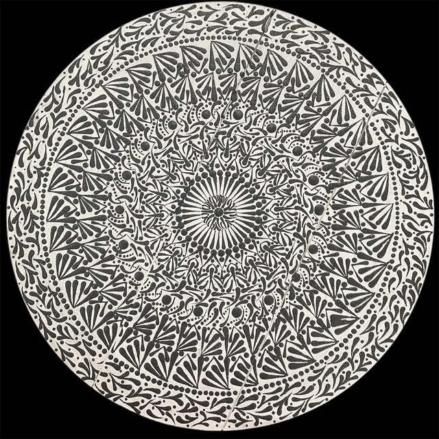 Espejos de pared Dot Art Mandala Colores vibrantes Pintura acrílica hecha a mano Trabajo de arte en el hogar y la oficina
