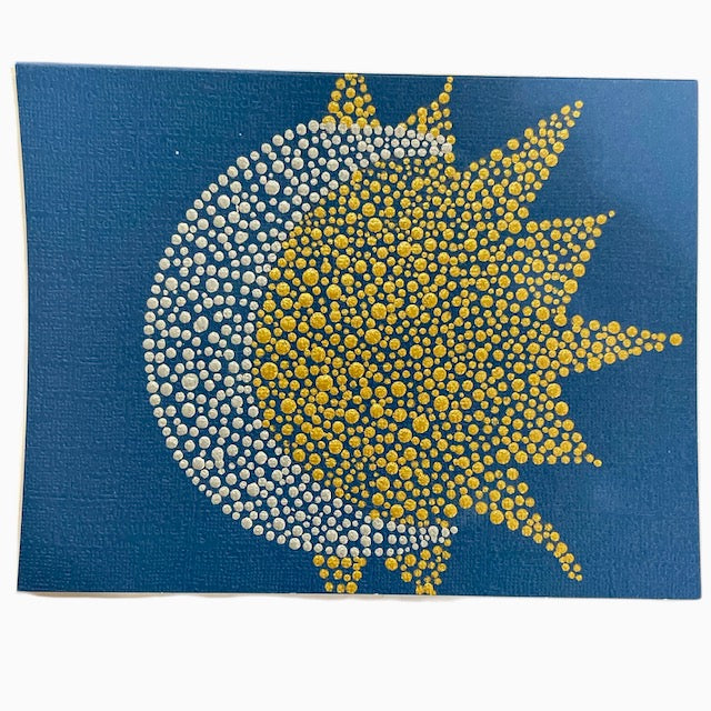Tarjetas de felicitación Mandalas y diseños de arte de puntos hechos a mano