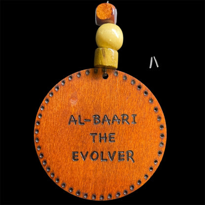 Car Rear View Mirror Ornament Travel Prayer Allah’s Names Arabic Calligraphy with English Translation