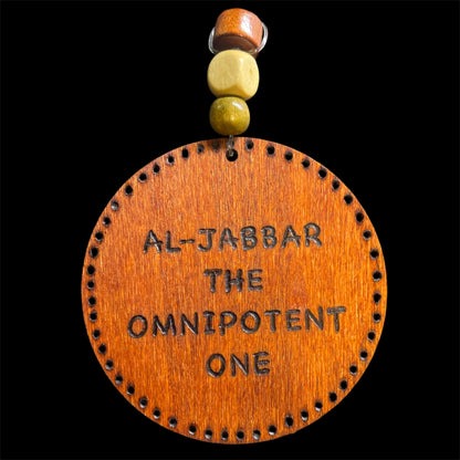 Car Rear View Mirror Ornament Travel Prayer Allah’s Names Arabic Calligraphy with English Translation