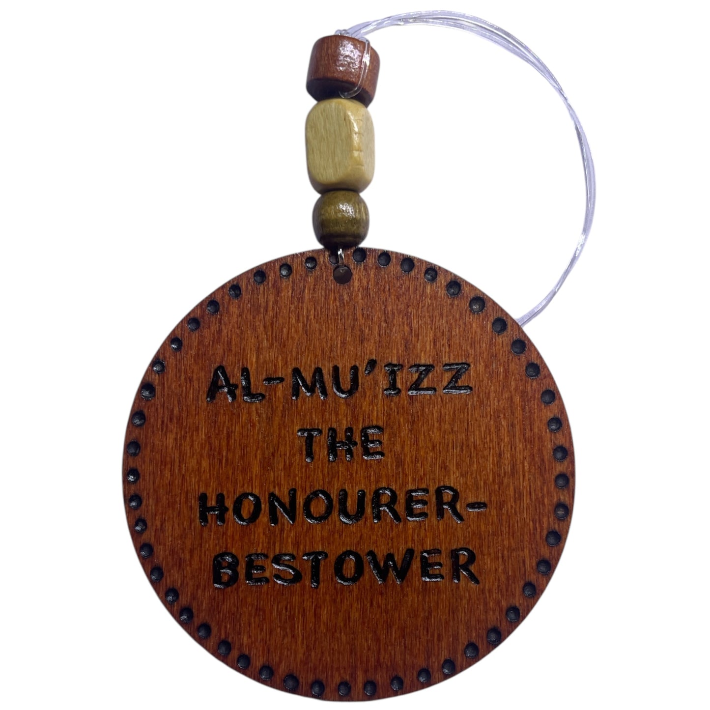 Car Rear View Mirror Ornament Travel Prayer Allah’s Names Arabic Calligraphy with English Translation-21-25