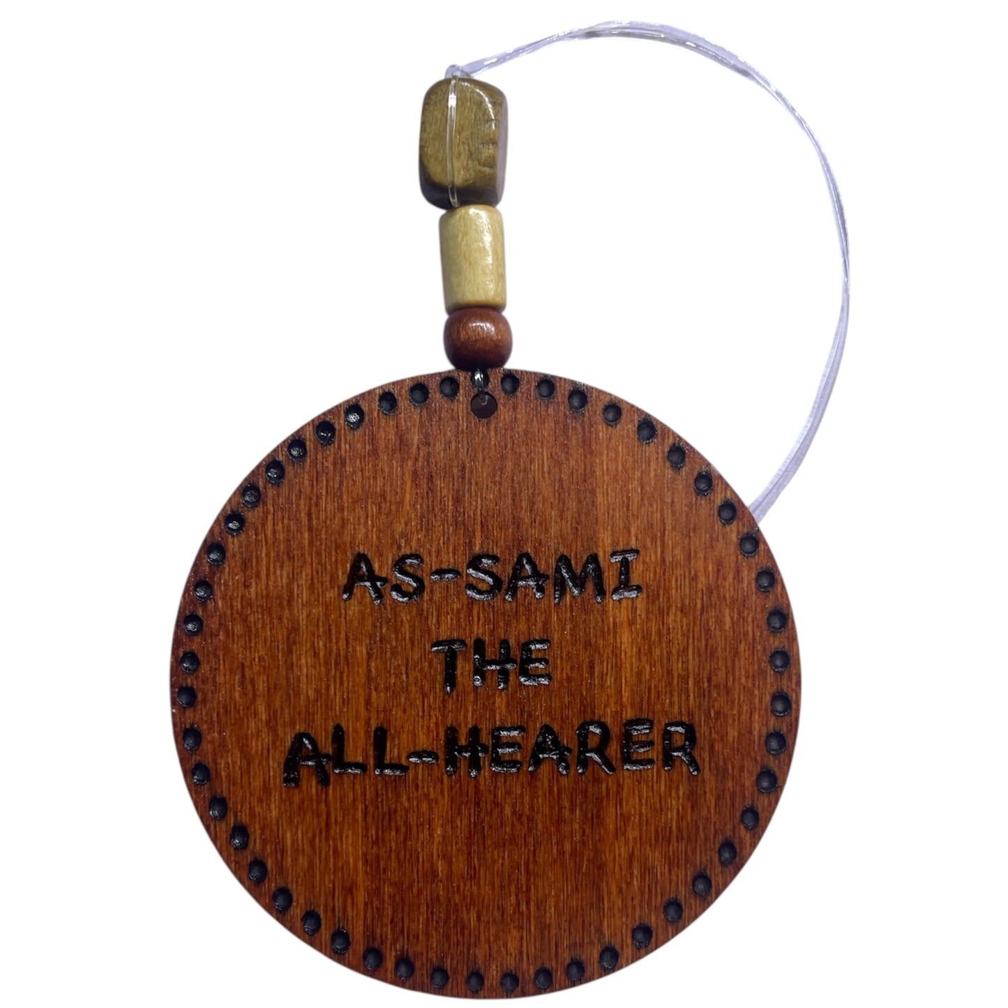 Car Rear View Mirror Ornament Travel Prayer Allah’s Names Arabic Calligraphy with English Translation-26-30