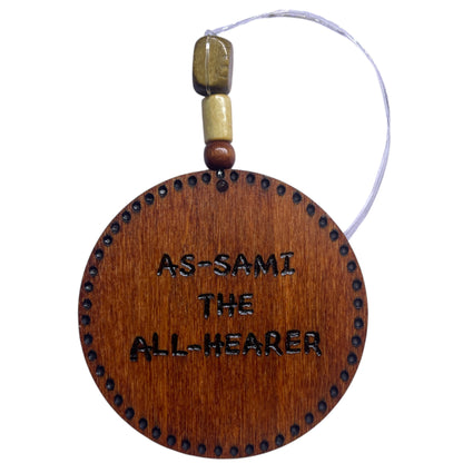 Car Rear View Mirror Ornament Travel Prayer Allah’s Names Arabic Calligraphy with English Translation-26-30