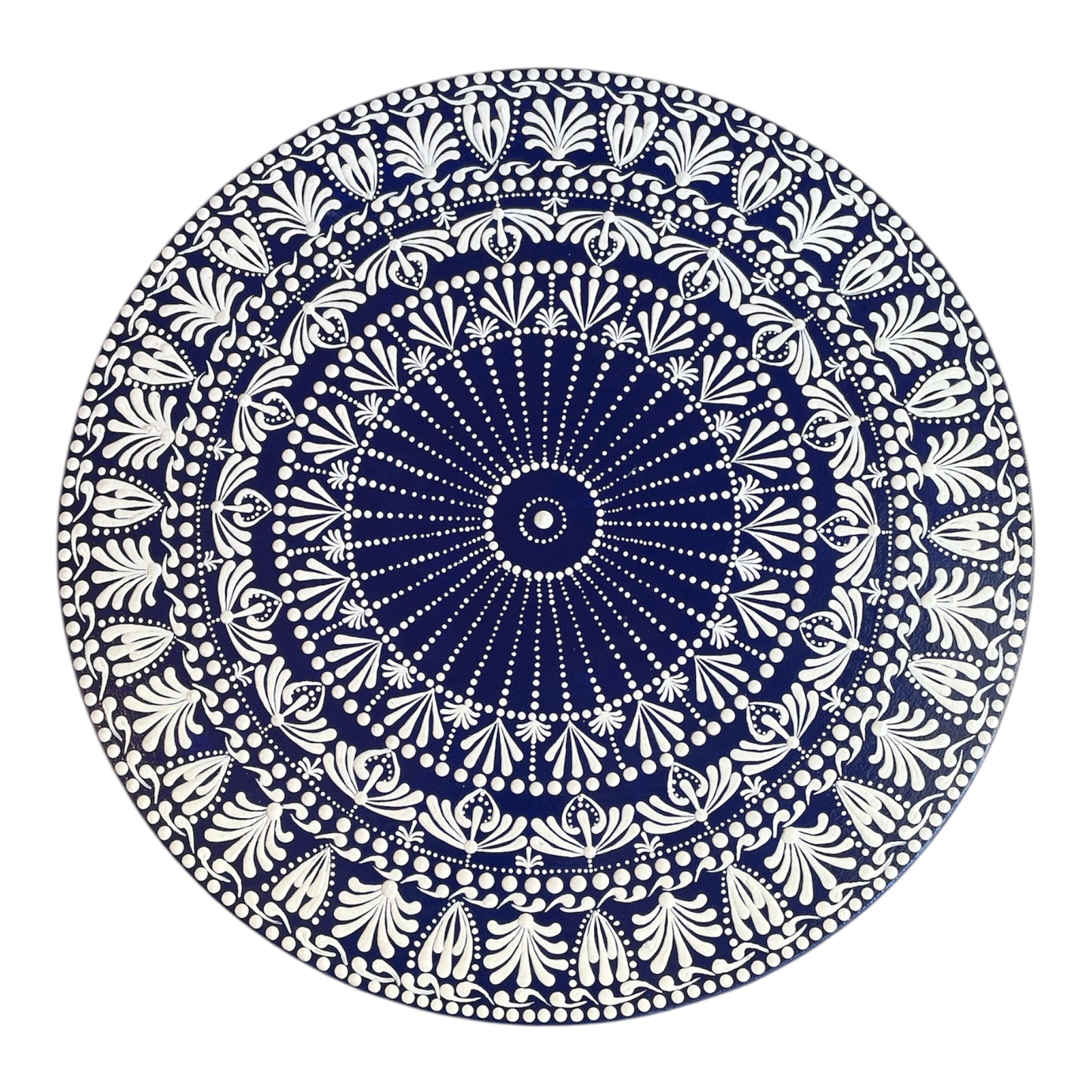 Lazy Susan Blue and White Mandala Design Dining Room and Kitchen Decor