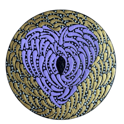 Drink Coasters Hand Painted with Unique Mandalas Table Decor