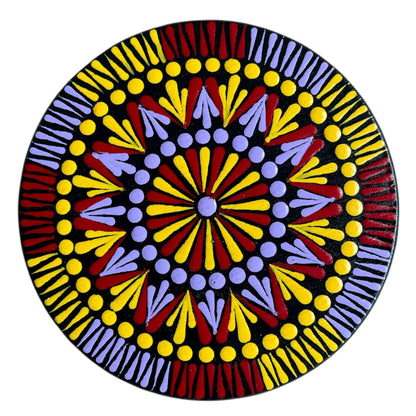 Drink Coasters Hand Painted with Unique Mandalas Table Decor
