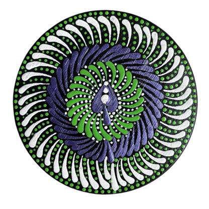 Drink Coasters Hand Painted with Unique Mandalas Table Decor