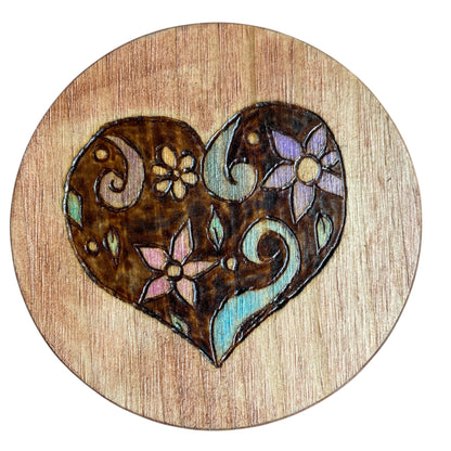 Drink Coasters Hand Painted with Sunflower| Anchor| Turtle| Heart| Mandala Designs