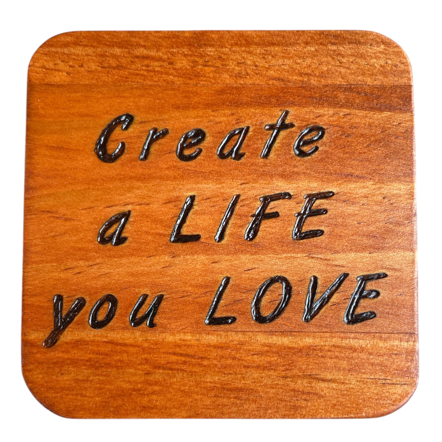Square Drink Coasters with Unique Rumi Quotes Centerpiece Decor