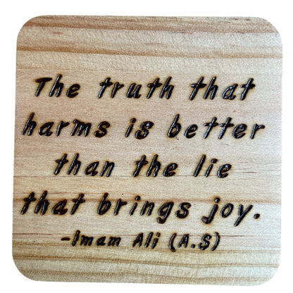 Square Drink Coasters with Unique Rumi Quotes| Random Quotes