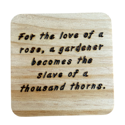 Square Drink Coasters with Unique Rumi Quotes| Random Quotes
