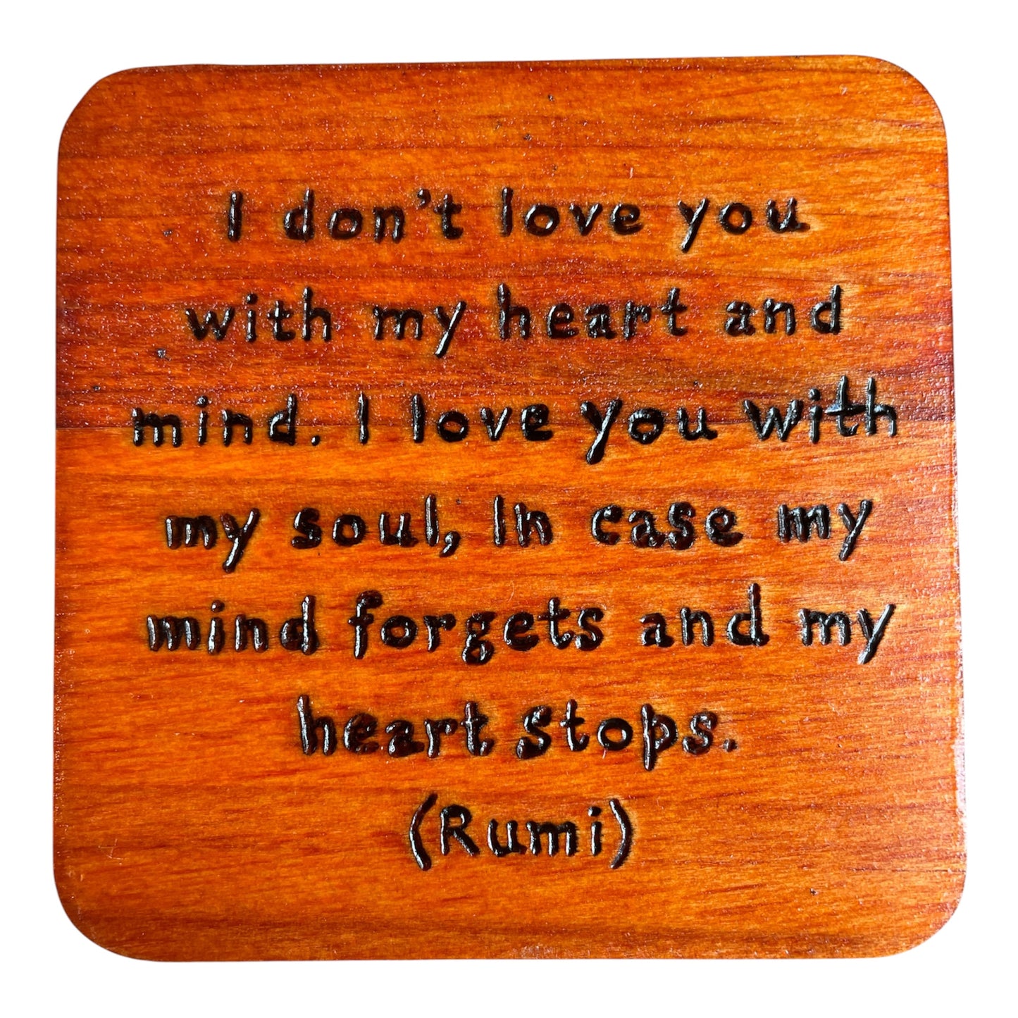 Square Drink Coasters| Rumi Quotes| Custom Quotes Request