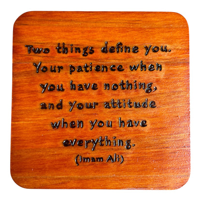 Square Drink Coasters| Rumi Quotes| Custom Quotes Request