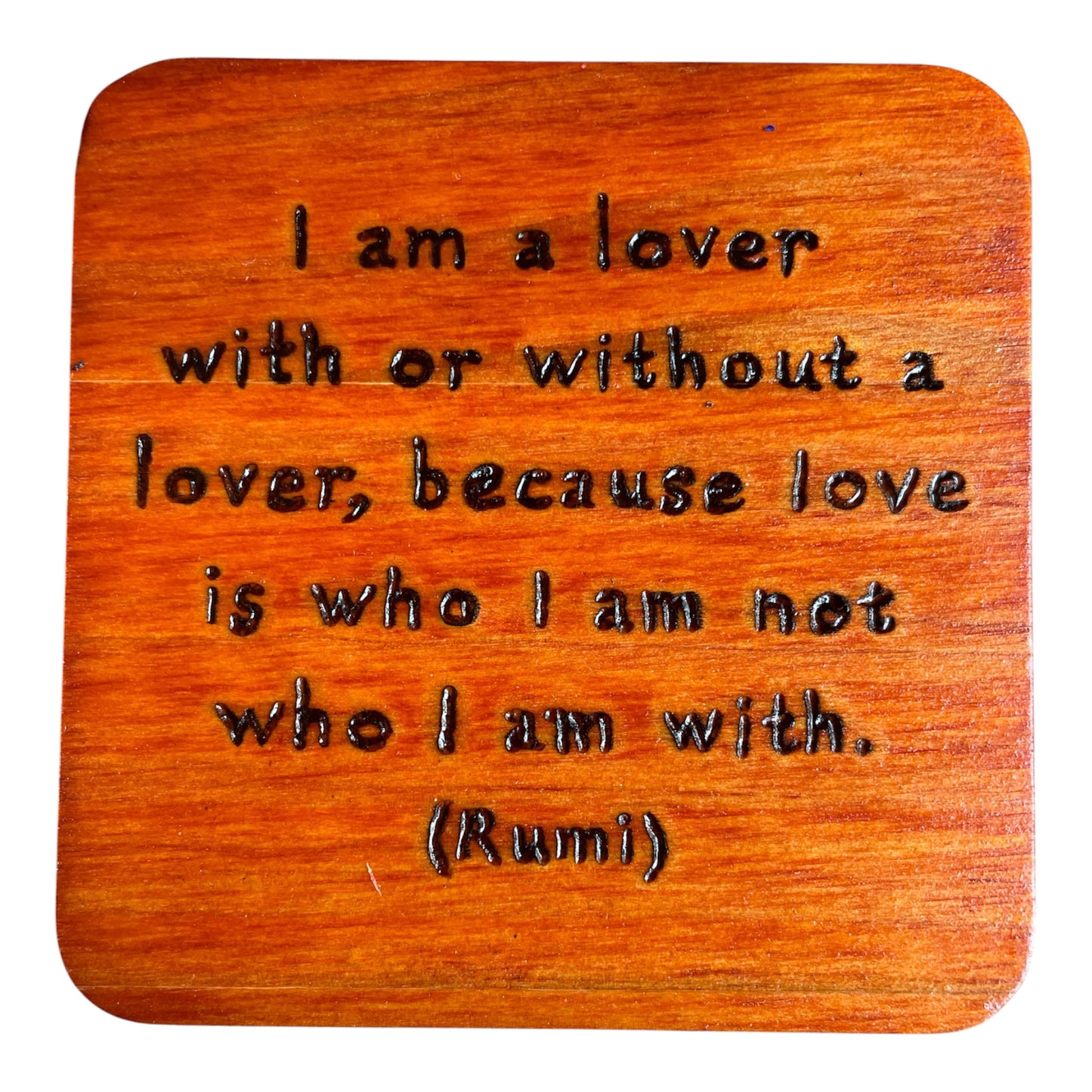 Square Drink Coasters| Rumi Quotes| Custom Quotes Request