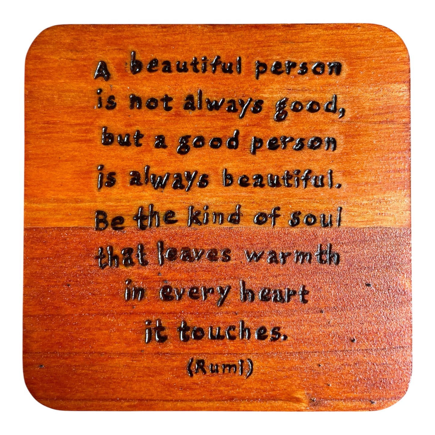 Square Drink Coasters| Rumi Quotes| Custom Quotes Request