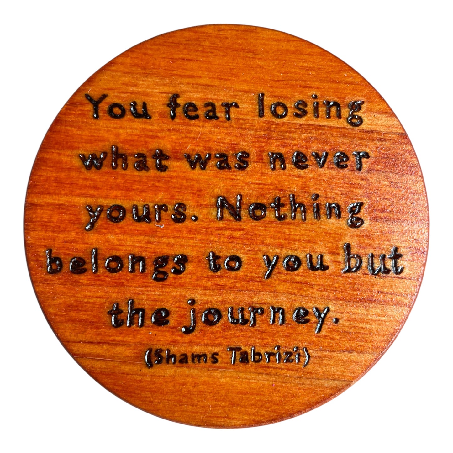 Round Wooden Coasters| Rumi Quotes| Custom Quotes Welcome