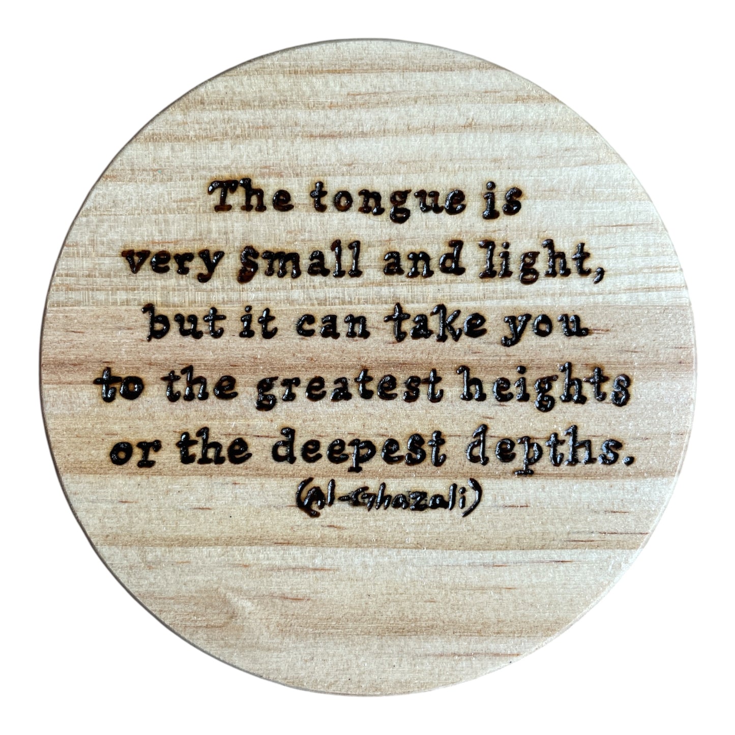 Round Wooden Coasters| Rumi Quotes| Custom Quotes Welcome
