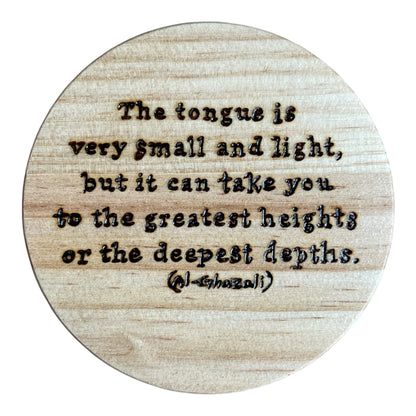 Round Wooden Coasters| Rumi Quotes| Custom Quotes Welcome