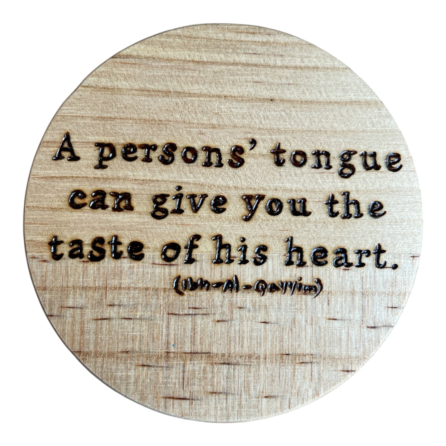 Round Wooden Coasters| Rumi Quotes| Custom Quotes Welcome