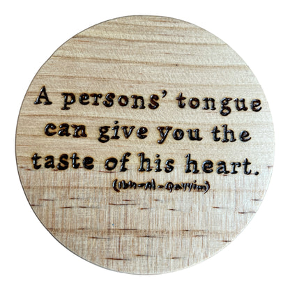 Round Wooden Coasters| Rumi Quotes| Custom Quotes Welcome