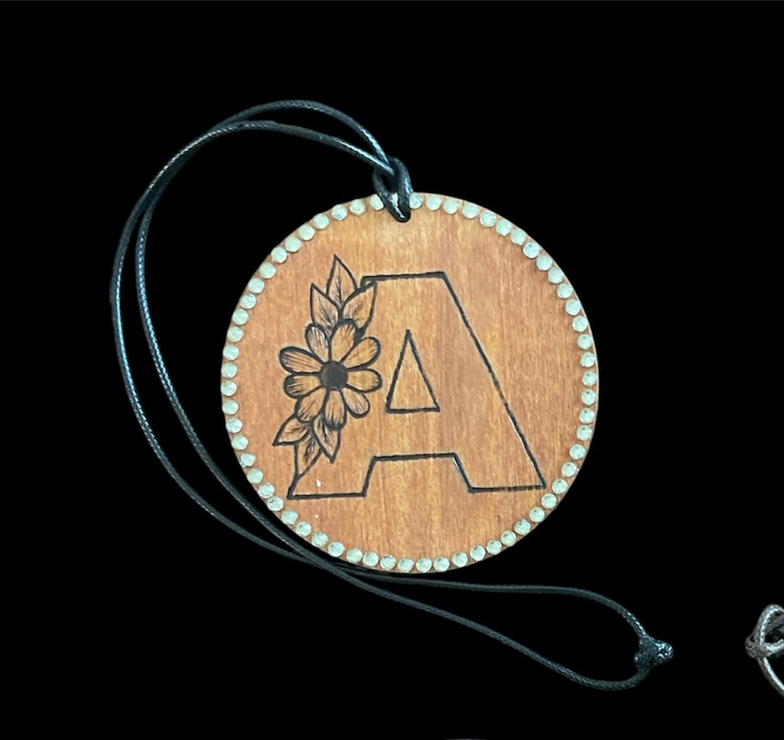Initials Letters Holiday Tree Ornaments | Car Accessories