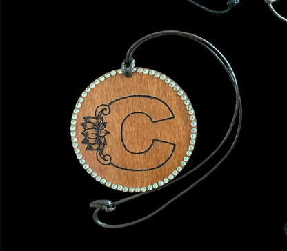 Initials Letters Holiday Tree Ornaments | Car Accessories