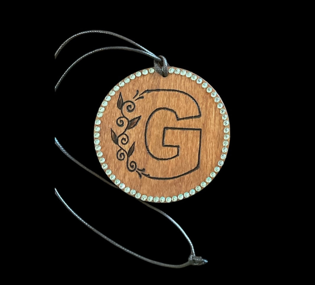 Initials Letters Holiday Tree Ornaments | Car Accessories