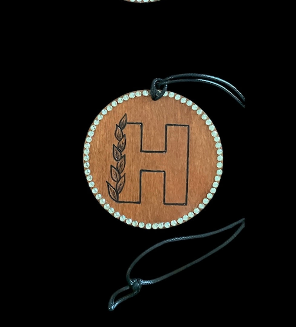Initials Letters Holiday Tree Ornaments | Car Accessories