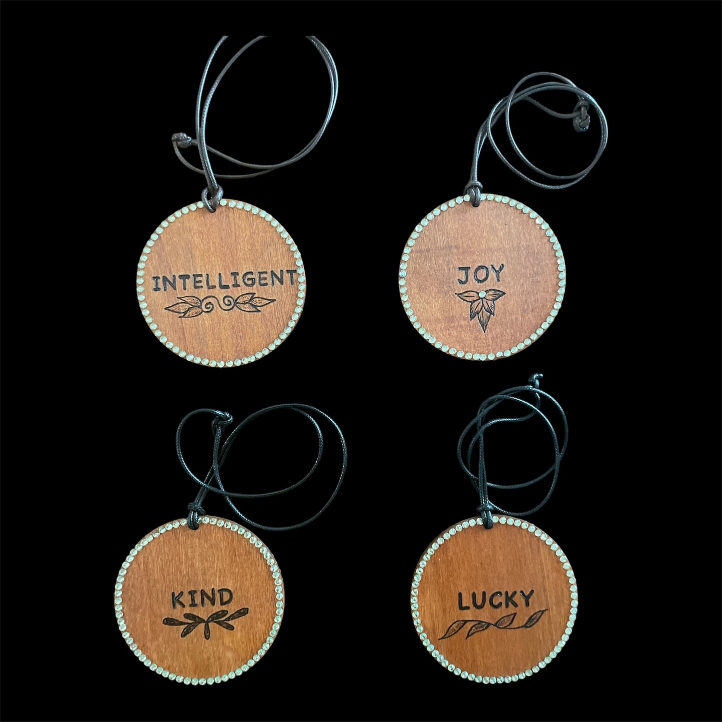 Initials Letters Holiday Tree Ornaments | Car Accessories