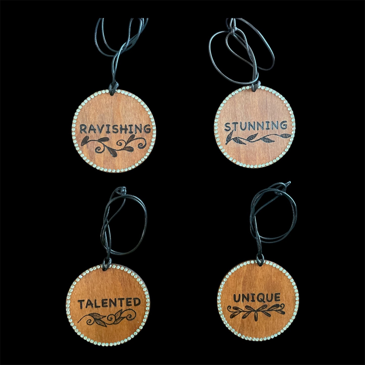 Initials Letters Holiday Tree Ornaments | Car Accessories