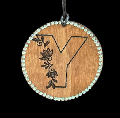 Initials Letters Holiday Tree Ornaments | Car Accessories