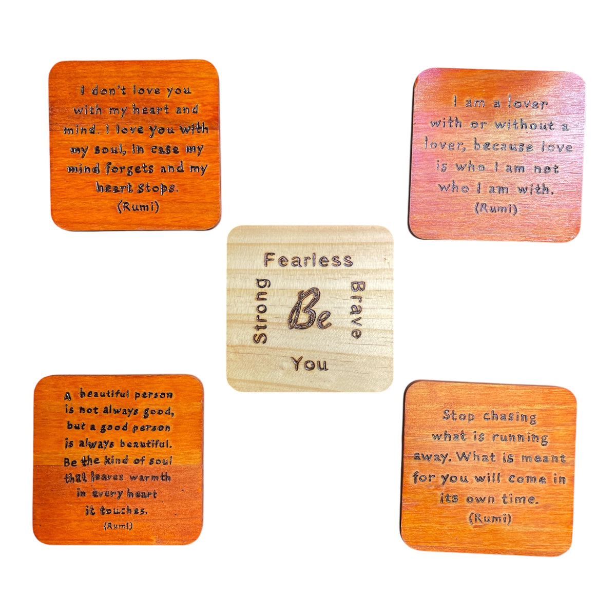 Square Magnets with Quotes