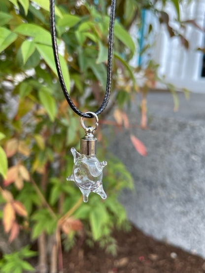 Starfish Necklace or Keychain Writing on Rice Handmade Jewelry
