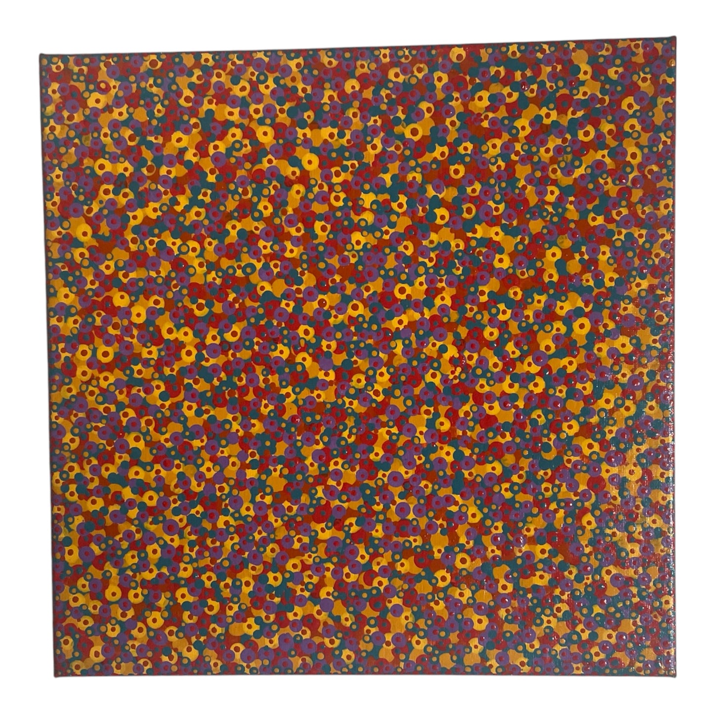 Original Abstract Painting| 9 Panel Artwork | Pointillism Artwork| Collectors Edition