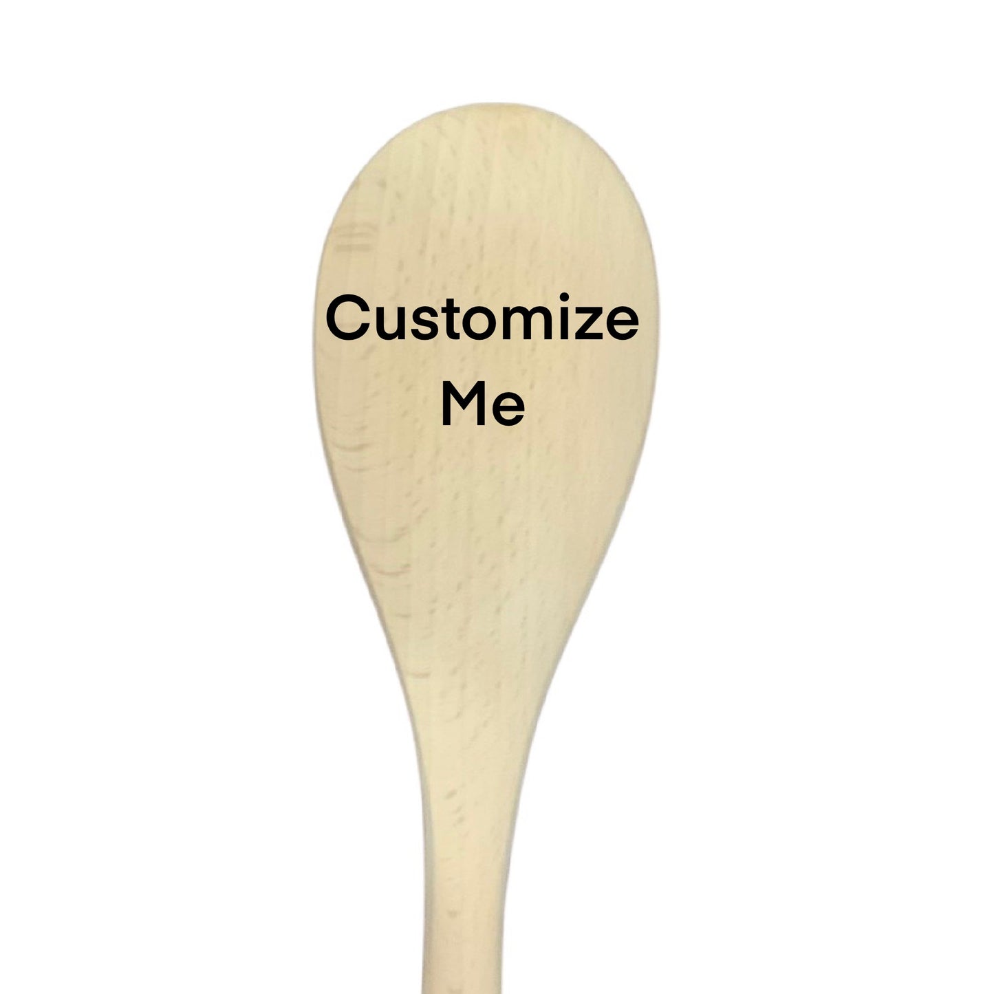 Cuchara de cocina 14" utensilios de cocina quemados de madera hechos a mano de madera de haya