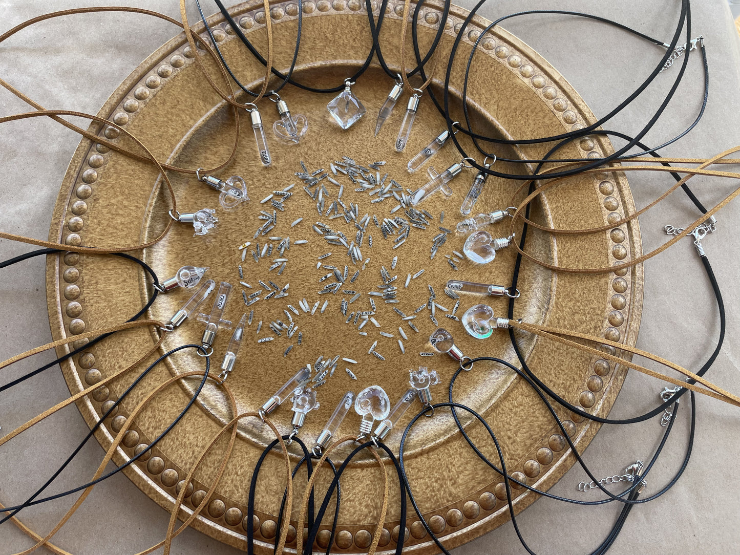 Collar de corazón de amor joyería única hecha a mano
