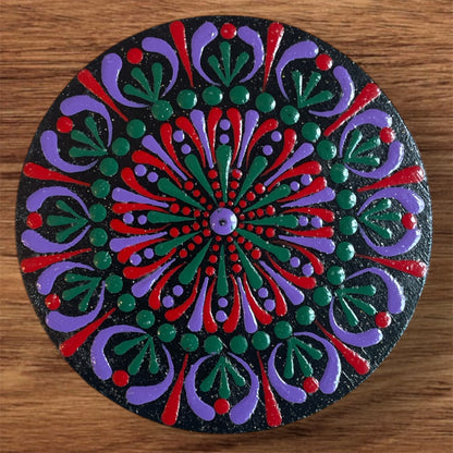 Single Drinks Coasters Hand Painted | Coffee Cold Drinks Holder