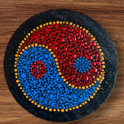 Single Drinks Coasters Hand Painted | Coffee Cold Drinks Holder