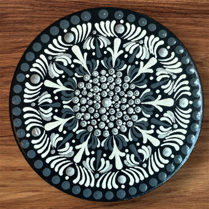 Single Drink Coasters with Dot Art Mandala Designs