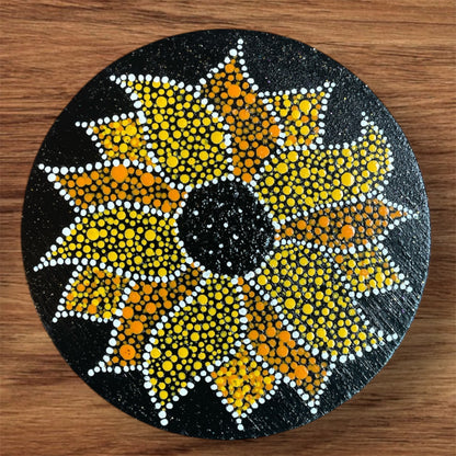 Single Drinks Coasters Hand Painted | Coffee Cold Drinks Holder