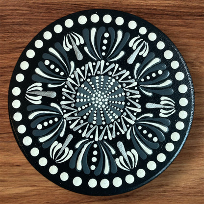 Single Drink Coasters with Dot Art Mandala Designs