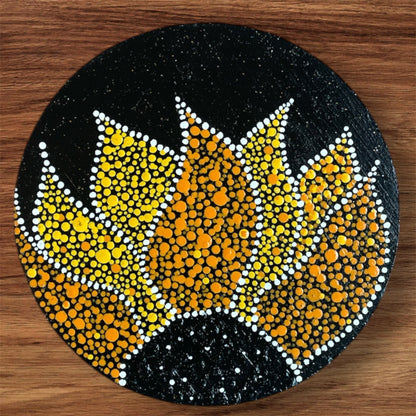 Single Drinks Coasters Hand Painted | Coffee Cold Drinks Holder