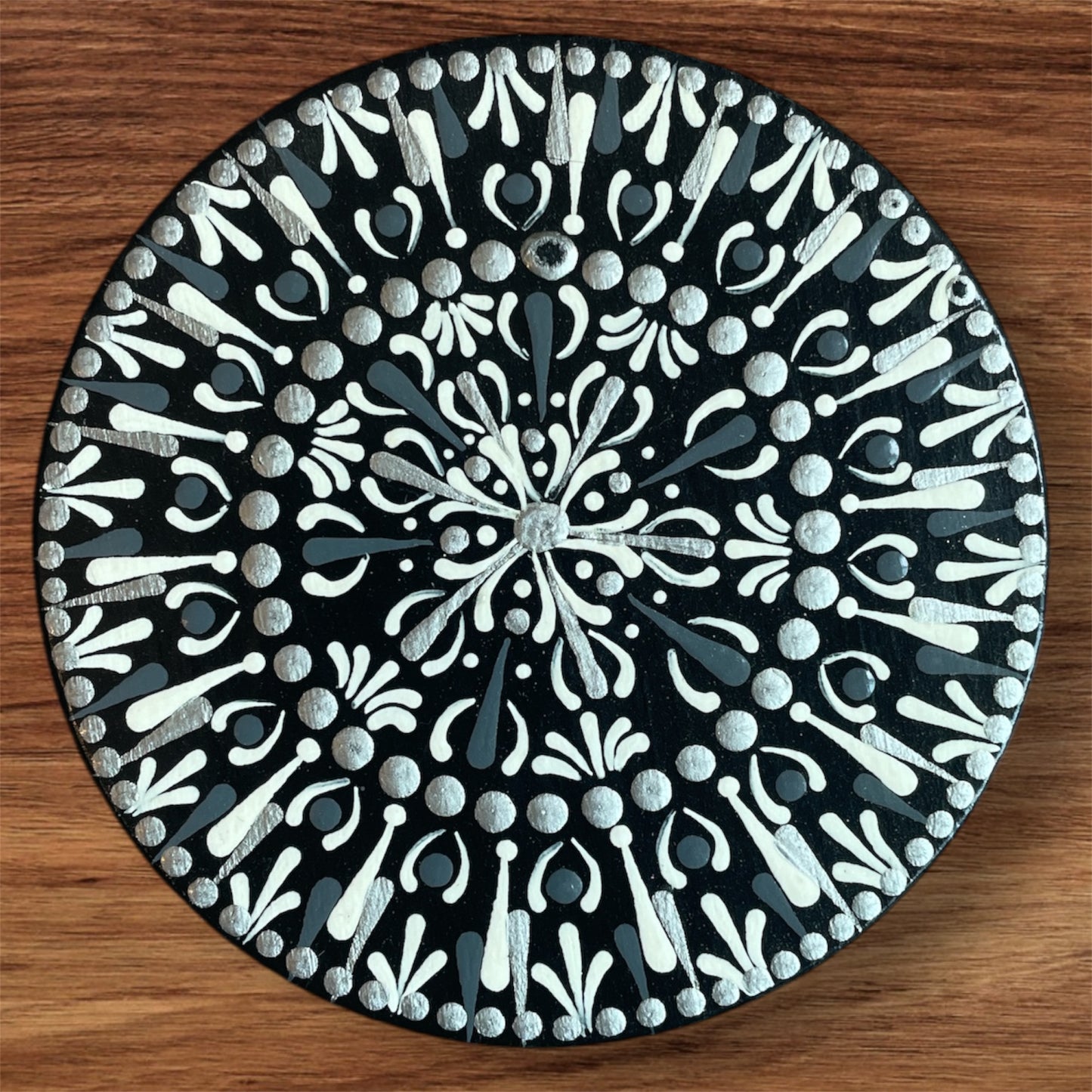 Single Drink Coasters with Dot Art Mandala Designs